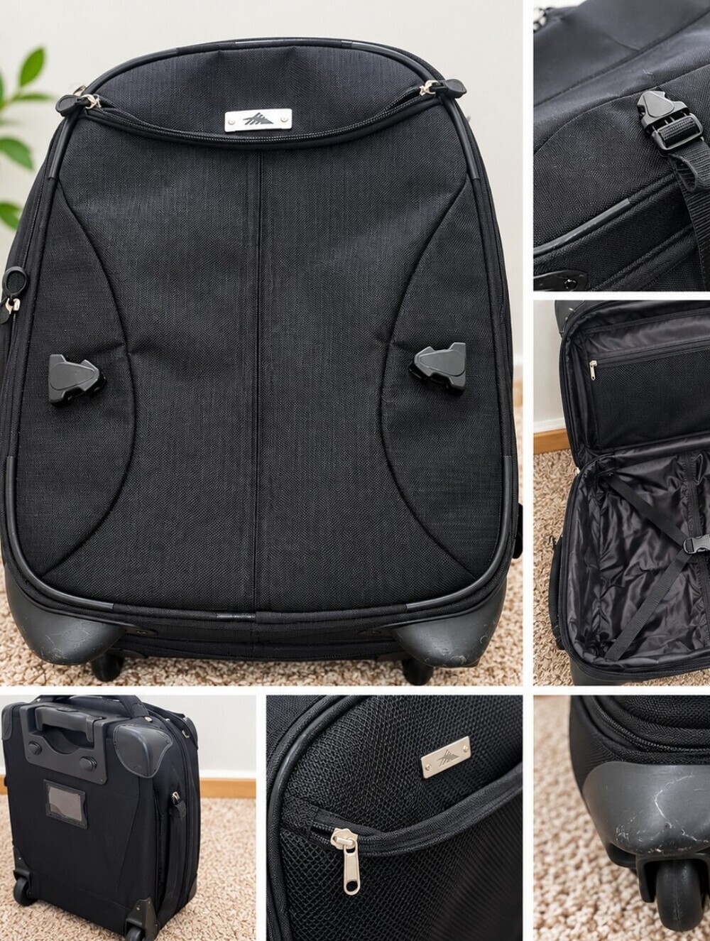 High Sierra Black Rolling Bag
